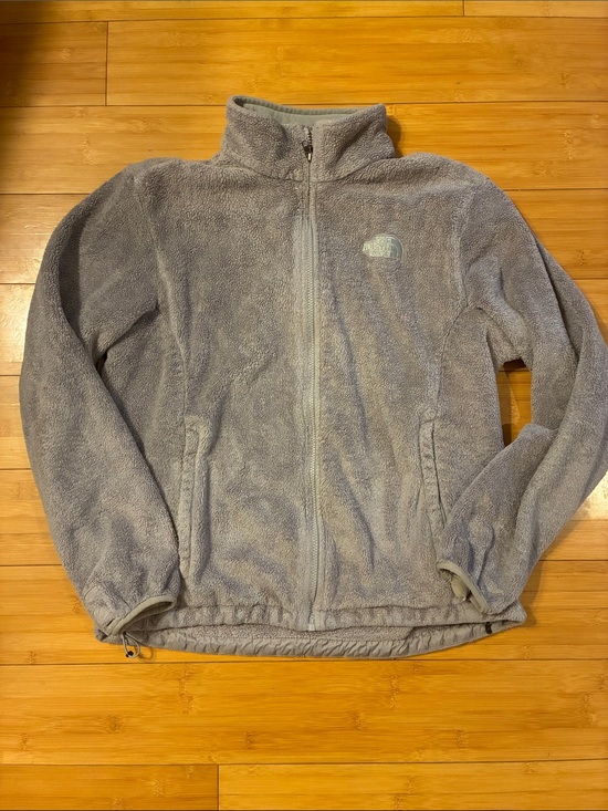 The North Face Jackets & Blazers - The North Face Gray Plush Fleece Full-Zip Jacket
